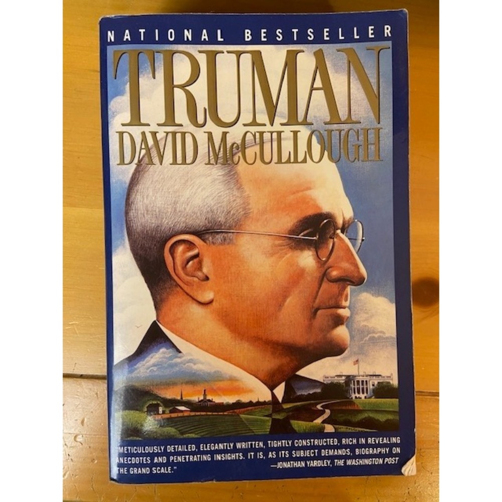 Truman David McCullough Biography 1993 First Touchstone Edition Paperback Book